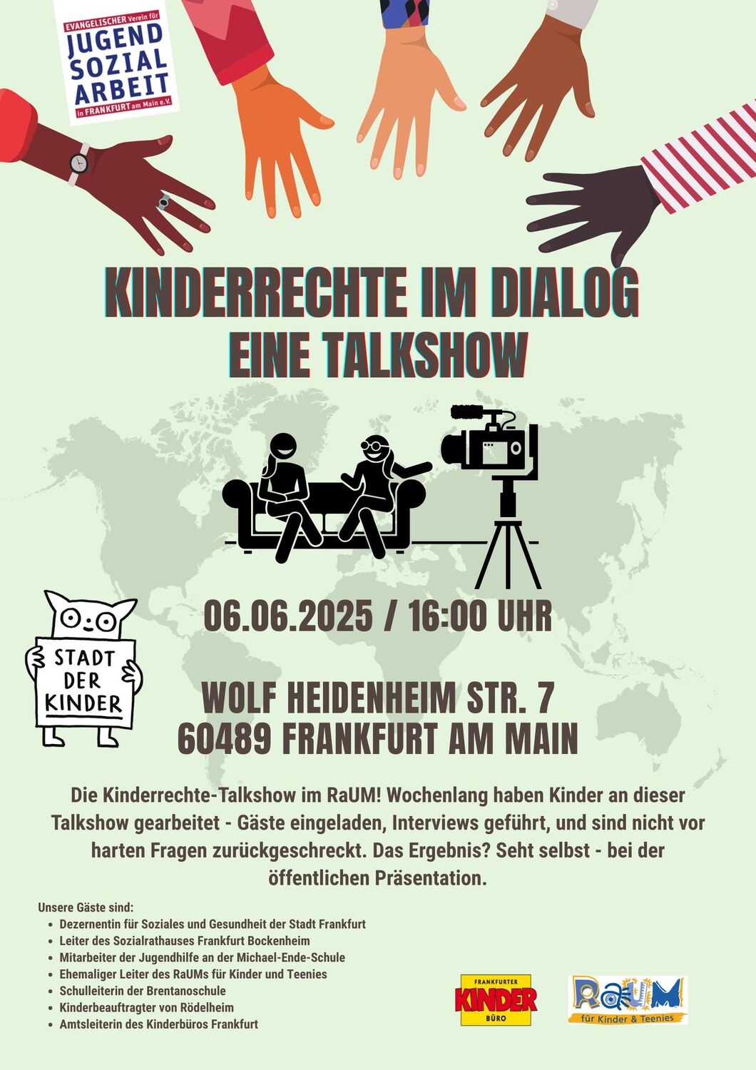 Plakat offene Veranstaltung zur Präsentation der Ergebnisse 06.06.25